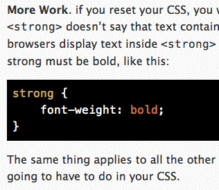 'CSS with syntax highlighting by highlight.js'